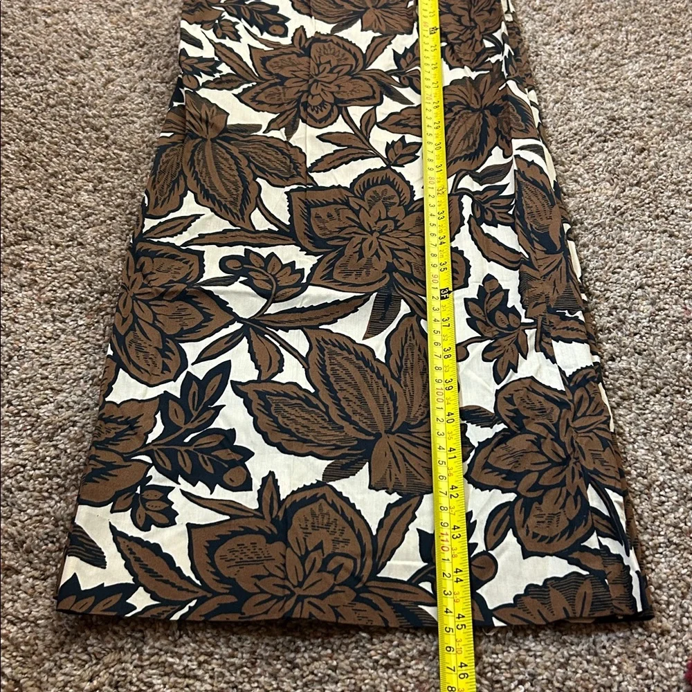 Zara Floral Wide Leg Pants Size S Boho Brown Print SIZE SMALL - Picture 10 of 10